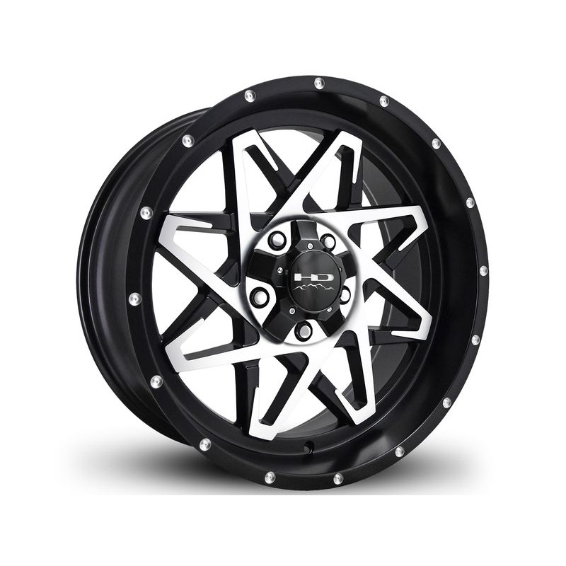 HD Off-Road Machined Matte Black Caliber Wheels | RealTruck