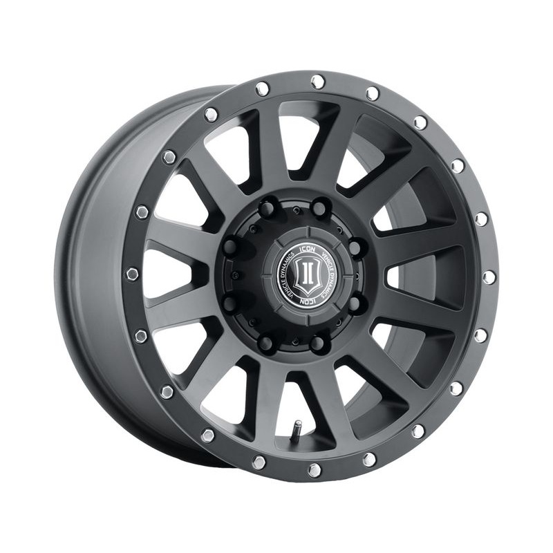 Icon Matte Black Compression HD Wheels | RealTruck