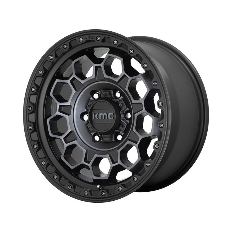 KMC Tinted Black KM545 Trek Wheels | RealTruck