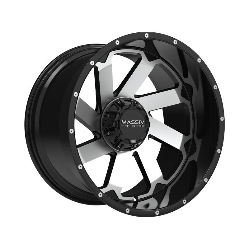 Massiv Off-Road Machined Gloss Black OR-4 Wheels | RealTruck