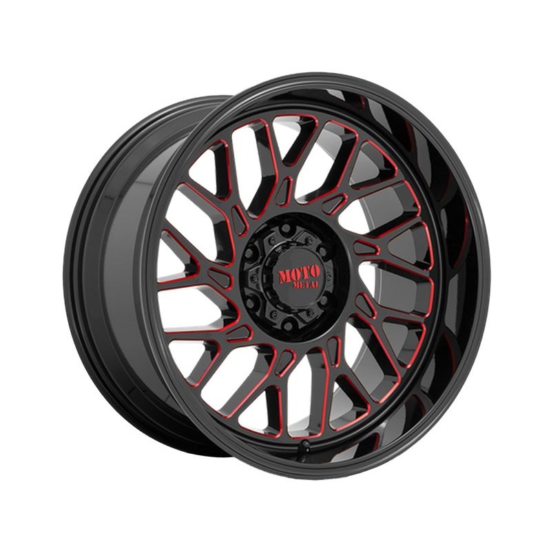 Moto Metal Black & Red MO805 Predator Wheels | RealTruck