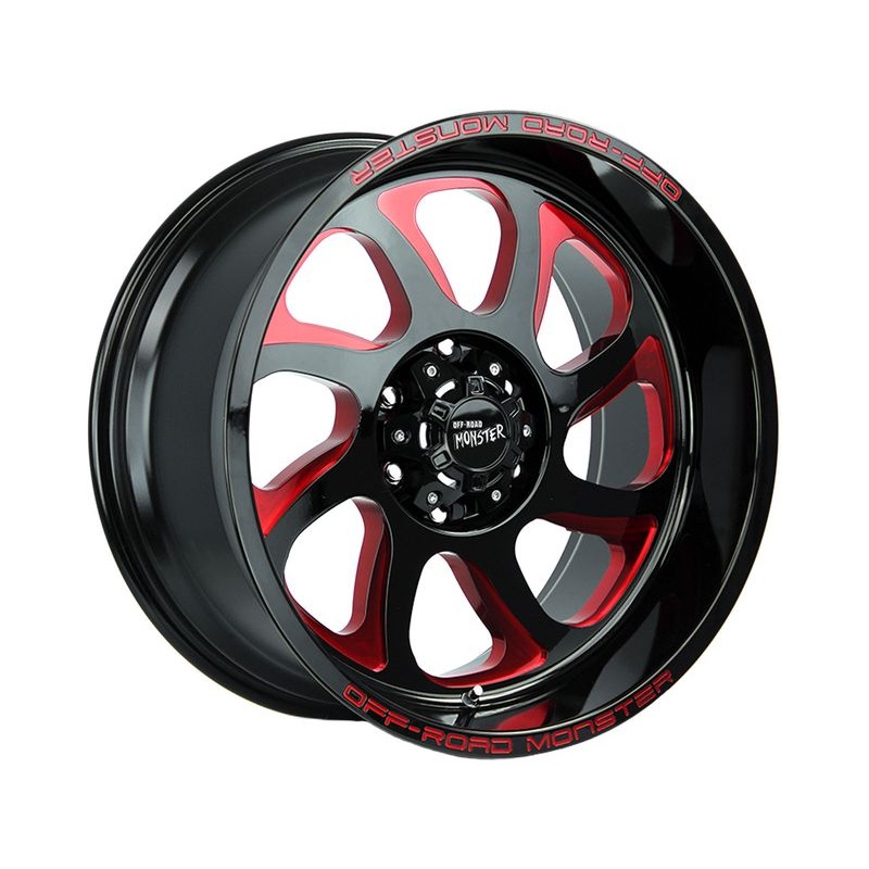 Off-Road Monster Black & Red M22 Wheels | RealTruck