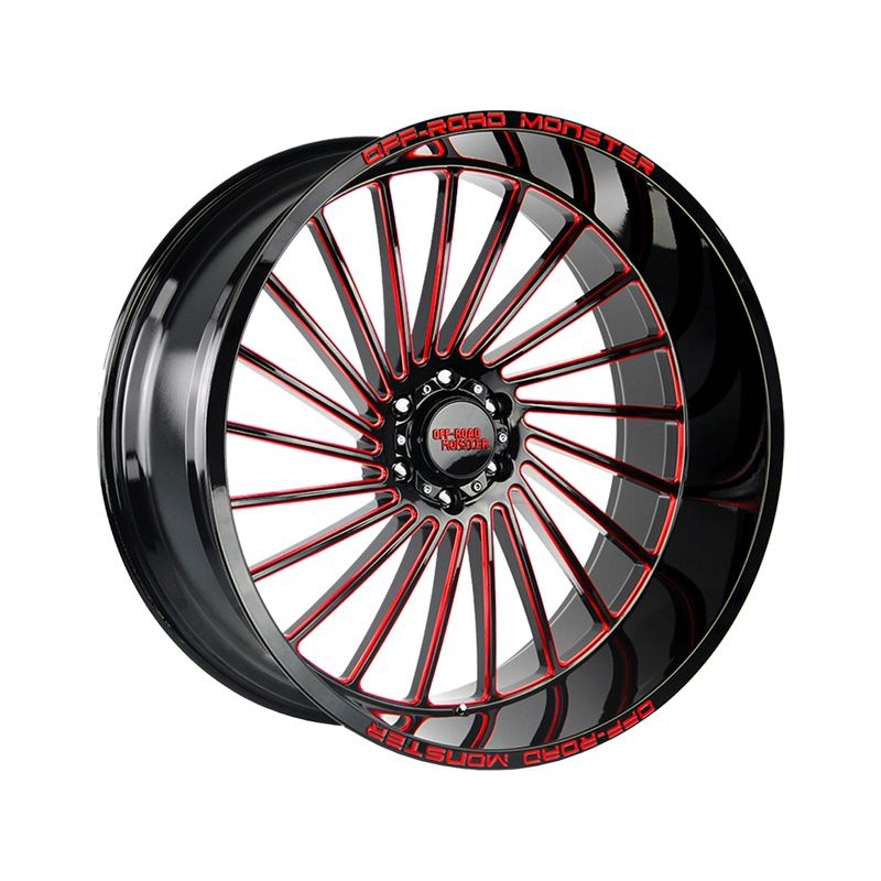 Off-Road Monster Black & Red M27 Wheels | RealTruck