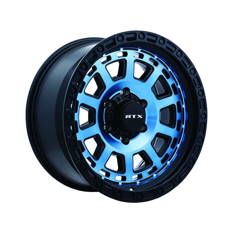 RTX Off-Road Blue & Black Titan Wheels | RealTruck