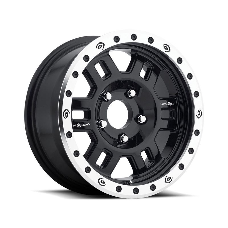Vision Forged Gloss Black Manx Beadlock Wheels | RealTruck