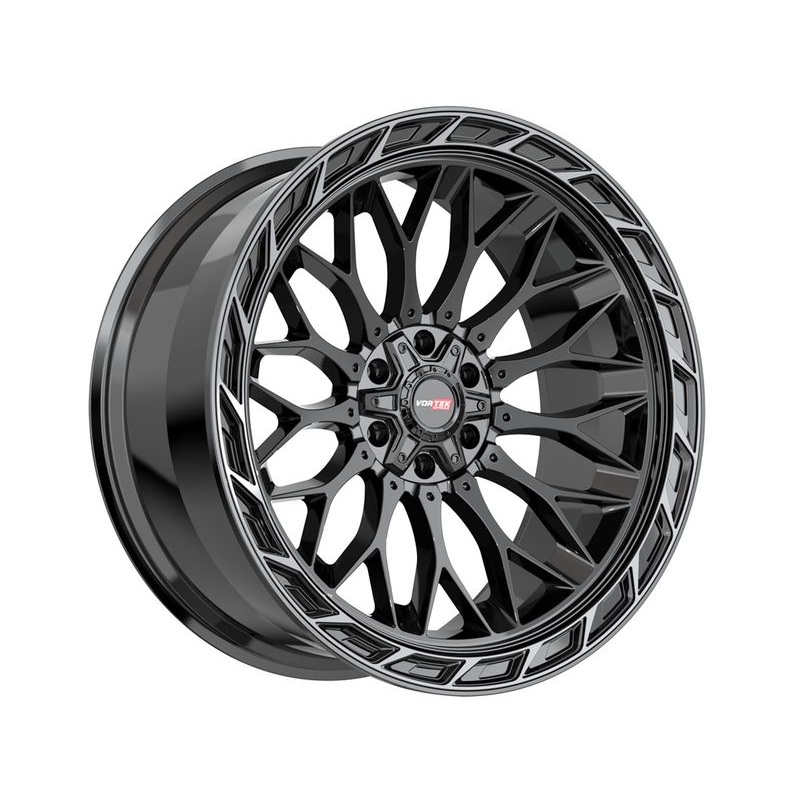 Vortek Gloss Black & Tinted Black VRP-503 Wheels | RealTruck