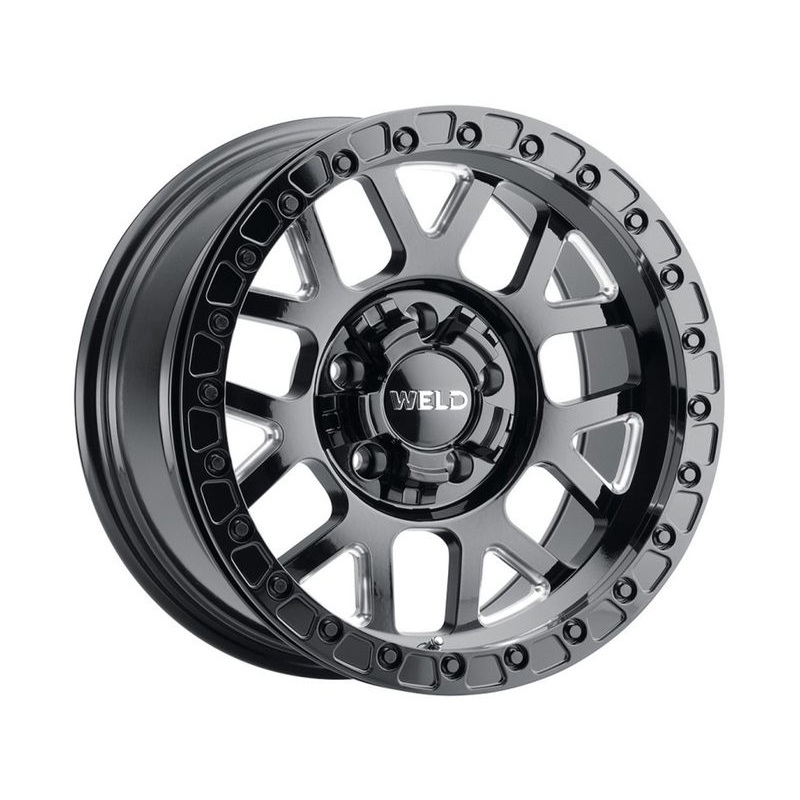 Weld Off-Road Milled Gloss Black Cinch Beadlock Wheels | RealTruck