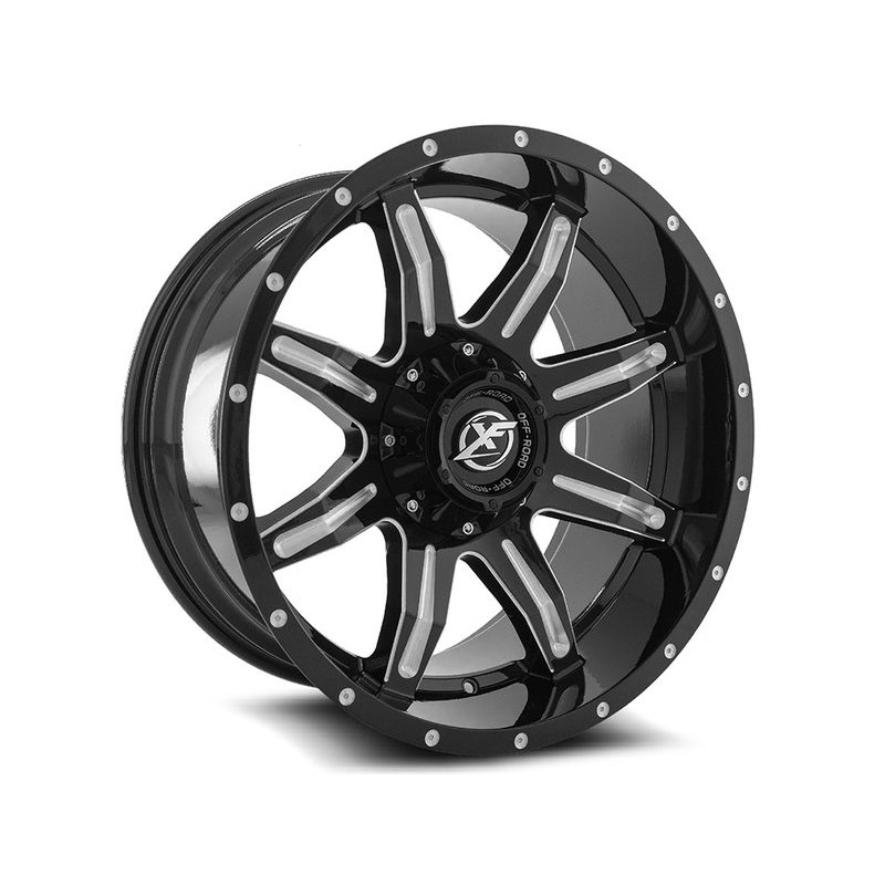 XF Offroad Milled Gloss Black XF-215 Wheels | RealTruck