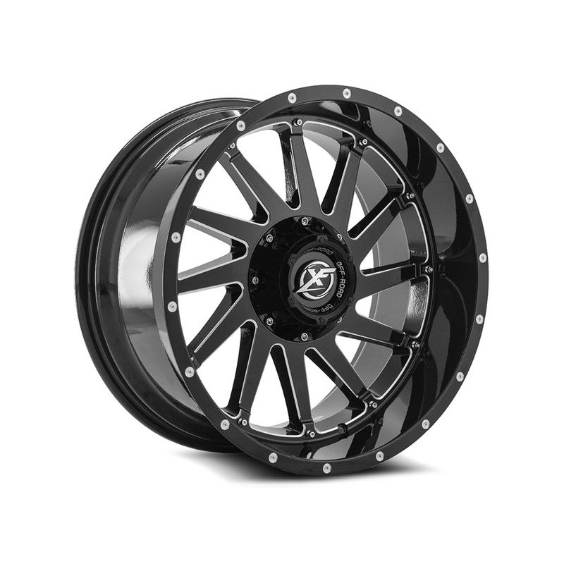 XF Offroad Milled Gloss Black XF-216 Wheels | RealTruck