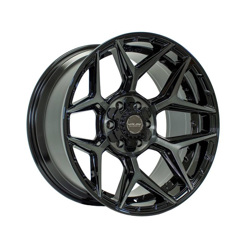 4Play Brushed Black 4P06 Wheels | RealTruck