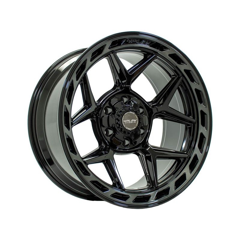 4Play Brushed Black 4P55 Wheels | RealTruck