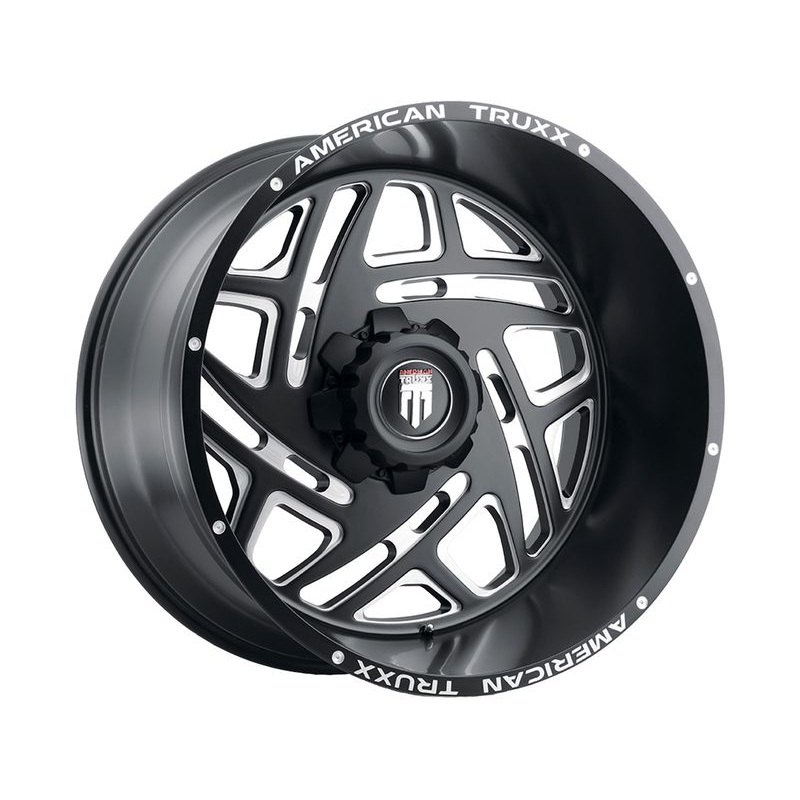 American Truxx Milled Matte Black AT-1904 Cosmos Wheels | RealTruck