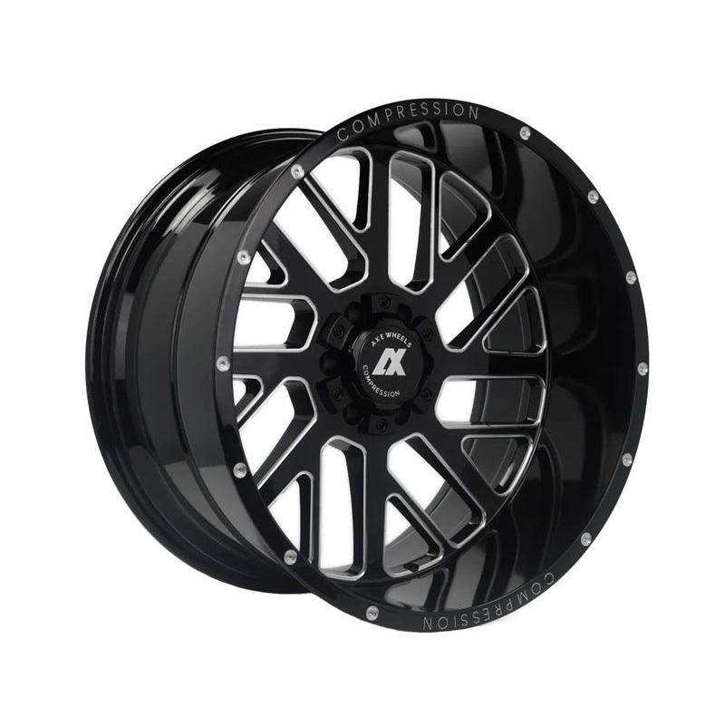 Axe Offroad Milled Black AX2 Wheels | RealTruck