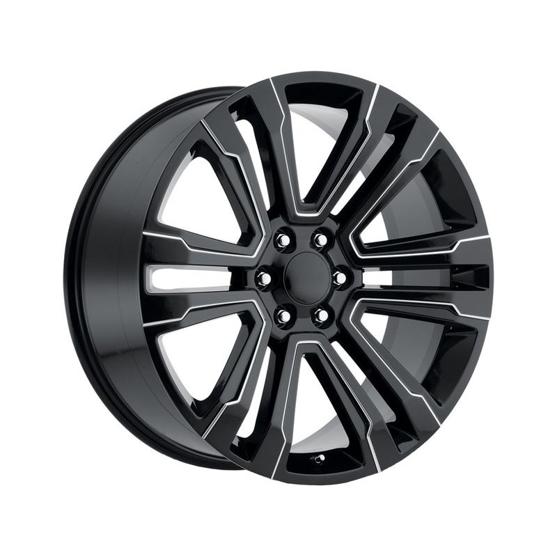 Factory Reproductions Milled Gloss Black FR 72 Wheels | RealTruck