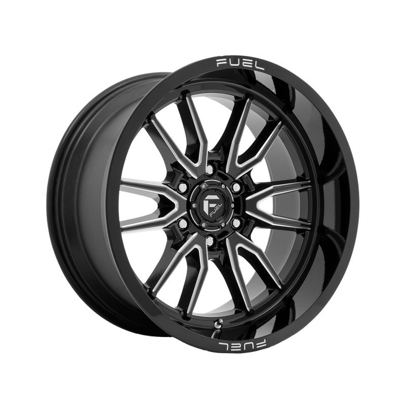 Fuel Milled Gloss Black Clash 6 Wheels | RealTruck