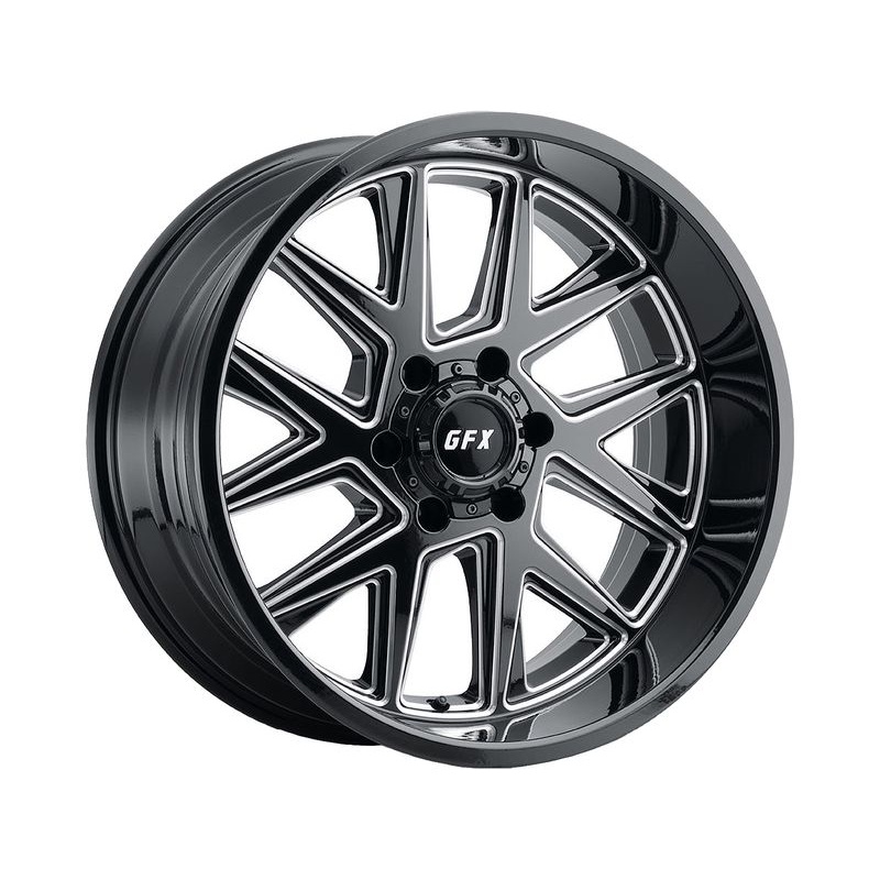 G-FX Milled Gloss Black TM6 Wheels | RealTruck