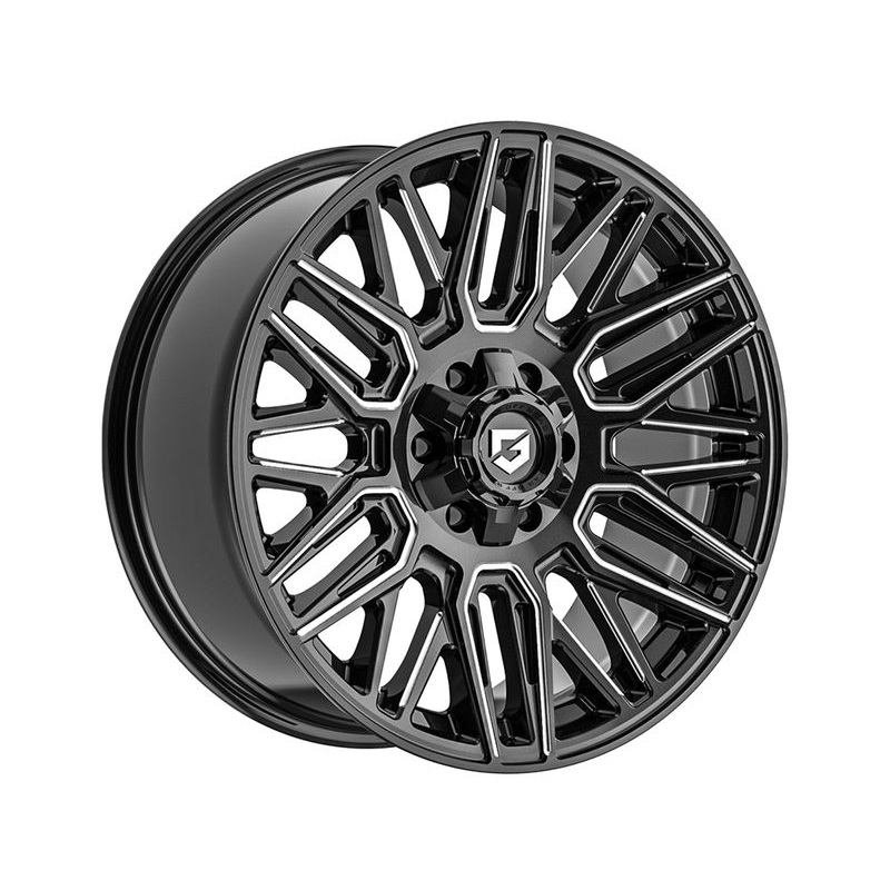 Gear Off-Road Milled Gloss Black Edge Wheels | RealTruck