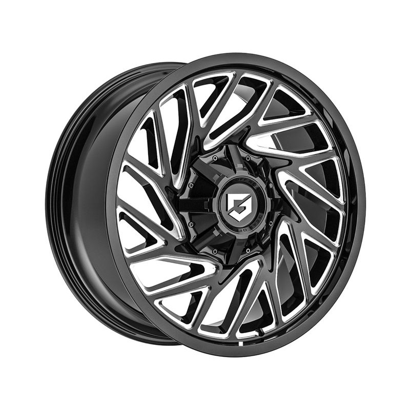 Gear Off-Road Milled Gloss Black Sequence Wheels | RealTruck