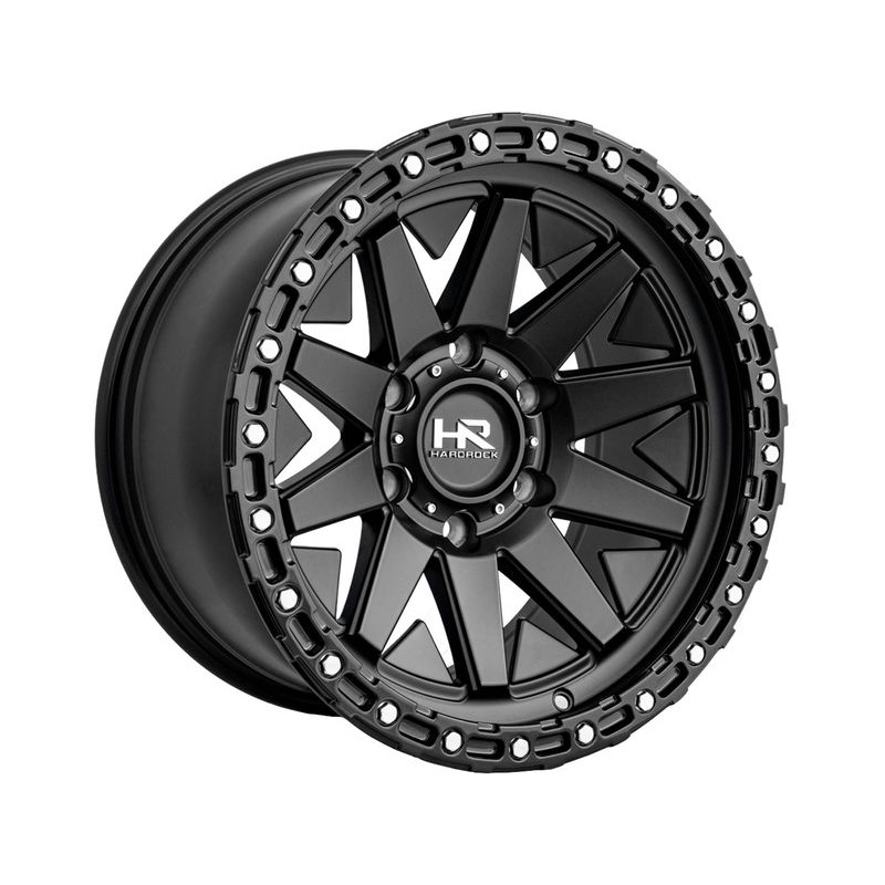 Hardrock Matte Black H106 Wheels | RealTruck