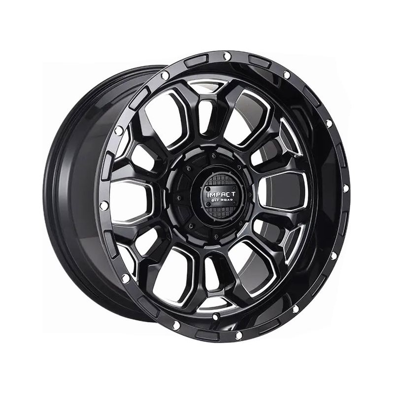 Impact Off-Road Milled Gloss Black 901 Wheels | RealTruck