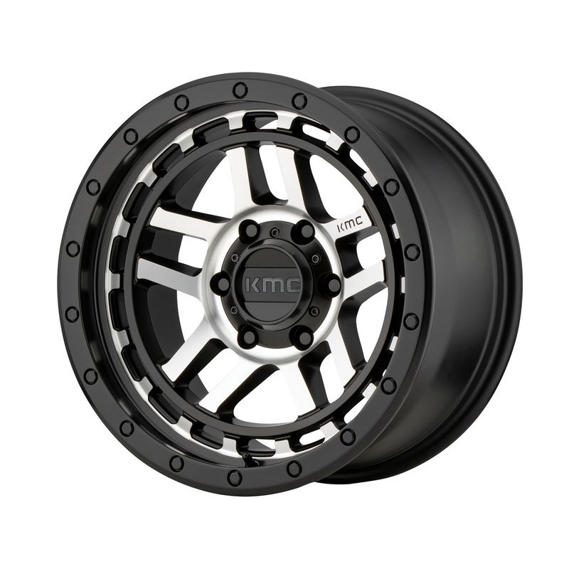 KMC Machined Matte Black KM540 Recon Wheels | RealTruck