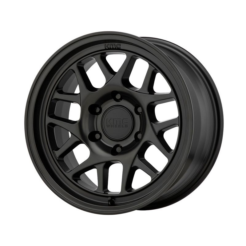 KMC Matte Black KM717 Bully OL Wheels | RealTruck