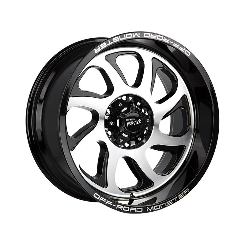 Off-Road Monster Machined Gloss Black M22 Wheels | RealTruck