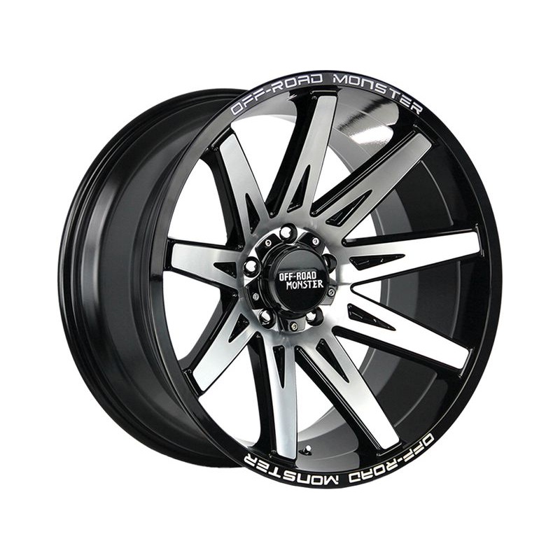 Off-Road Monster Machined Gloss Black M25 Wheels | RealTruck