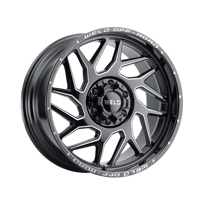 Weld Off-Road Milled Gloss Black Fulcrum Wheels | RealTruck