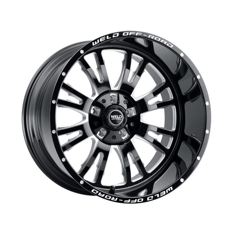 Weld Off-Road Milled Gloss Black Slingblade Wheels | RealTruck