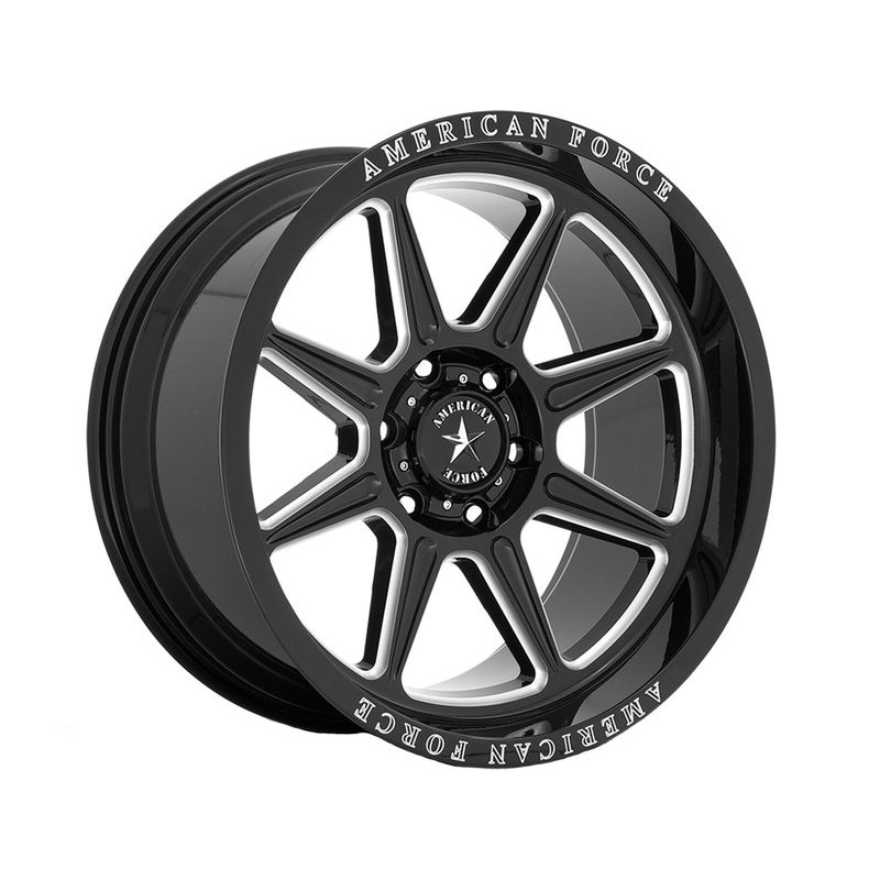 American Force Milled Gloss Black Trail Wheels | RealTruck