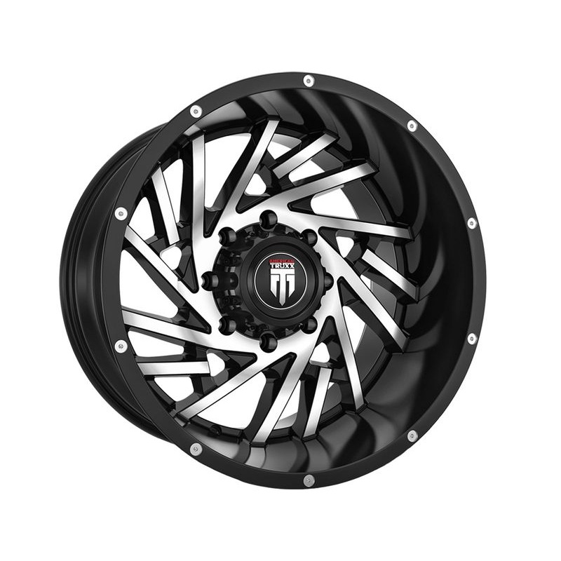 American Truxx Machined Gloss Black AT-161 Web Wheels | RealTruck