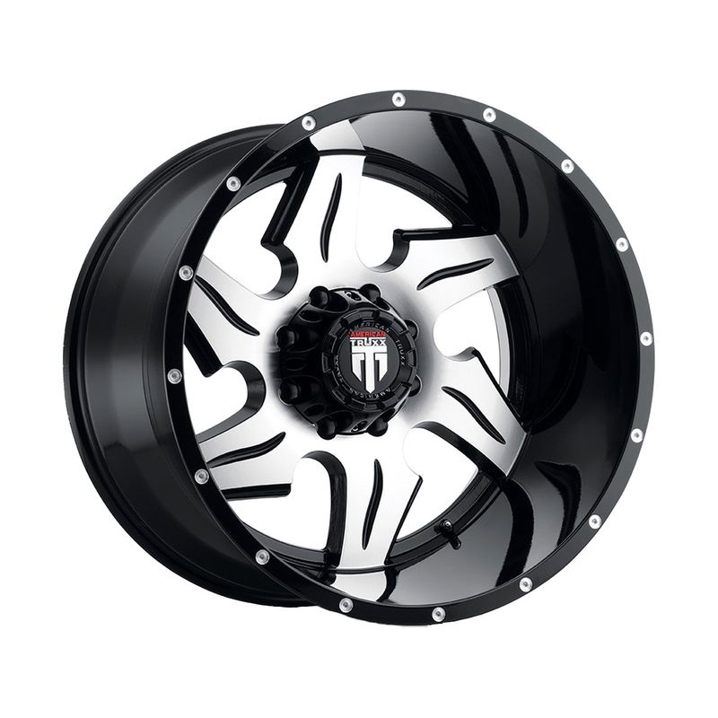 American Truxx Machined Gloss Black AT-163 Ninja Wheels | RealTruck