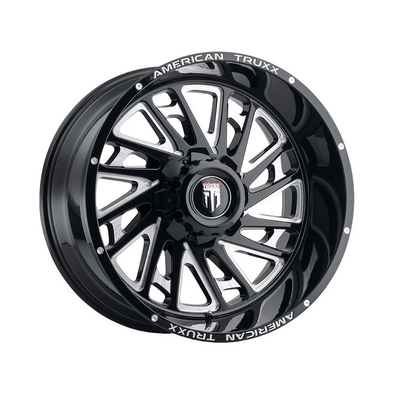 American Truxx Milled Gloss Black AT-1905 Blade Wheels | RealTruck