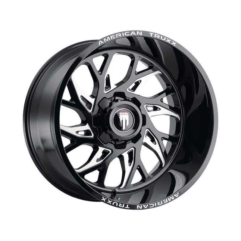 American Truxx Milled Gloss Black AT-1913 Destiny Wheels | RealTruck