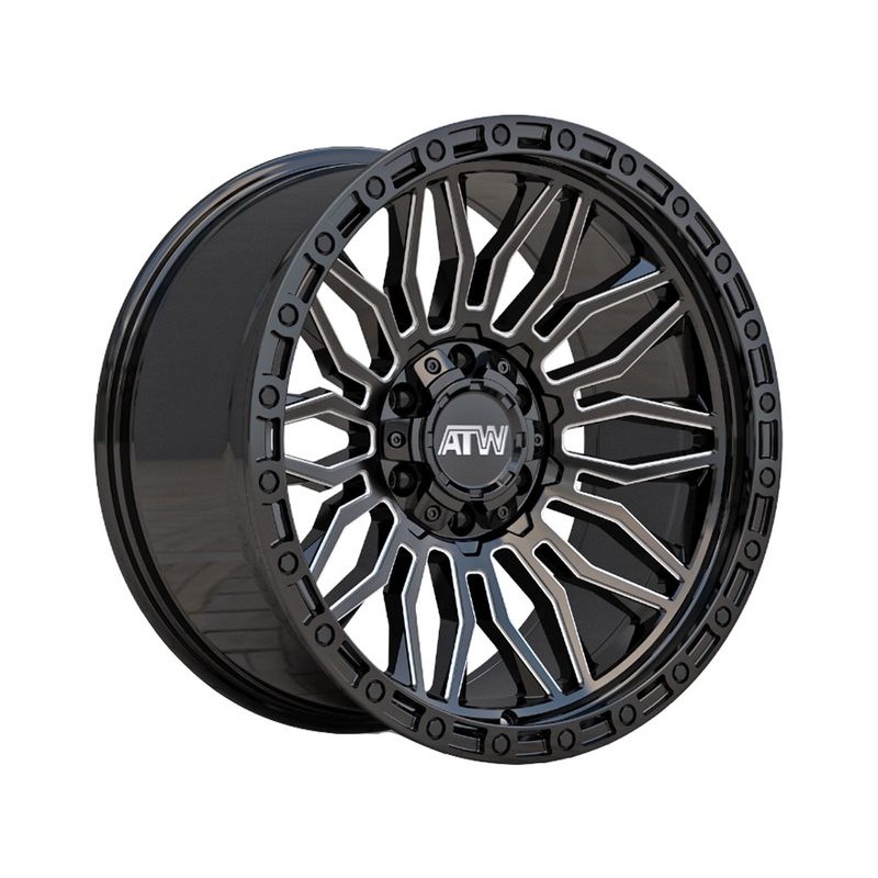 ATW Milled Gloss Black Nile Wheels | RealTruck