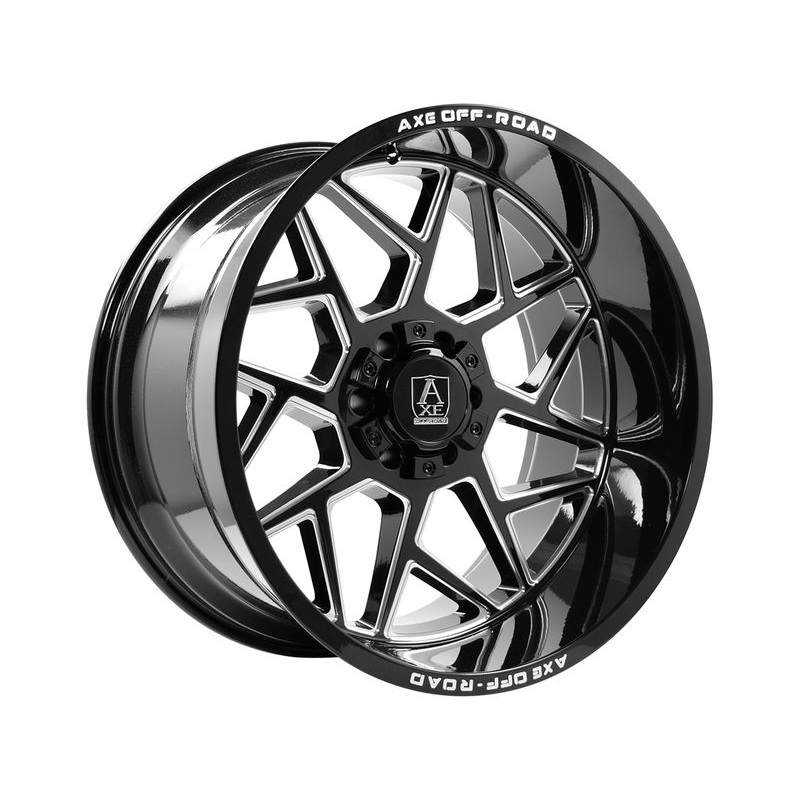 Axe Offroad Milled Gloss Black Nemesis Wheels | RealTruck