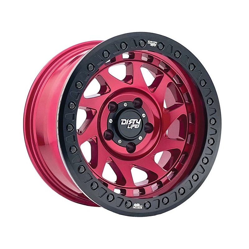 Dirty Life Red Enigma Beadlock Wheels | RealTruck