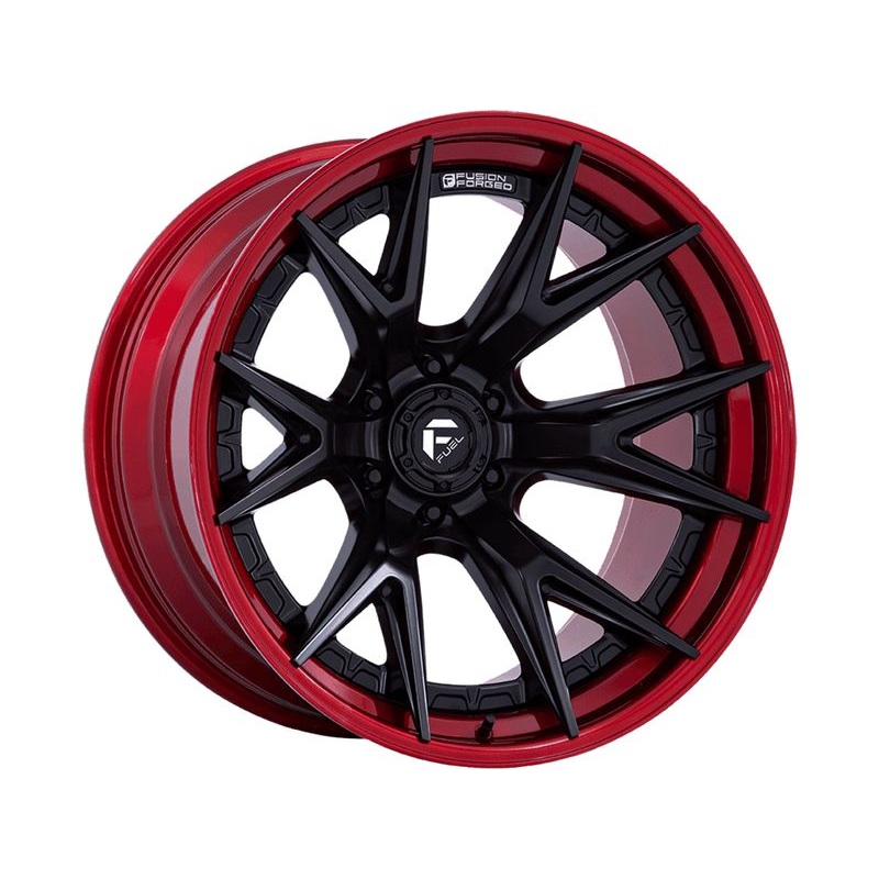Fuel Matte Black & Red Catalyst Wheels | RealTruck