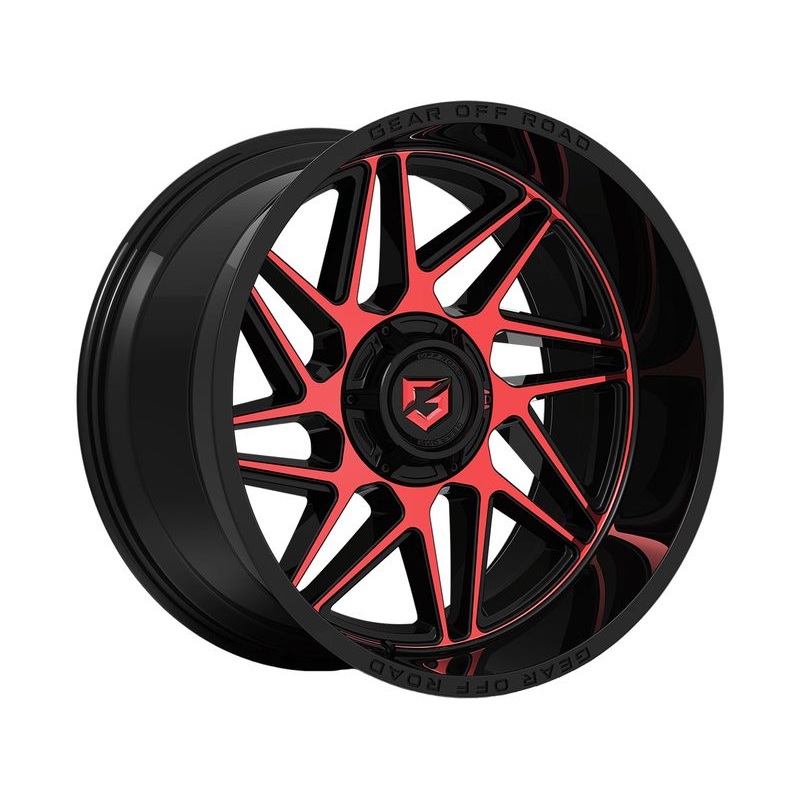 Gear Off-Road Black & Red Ratio Wheels | RealTruck