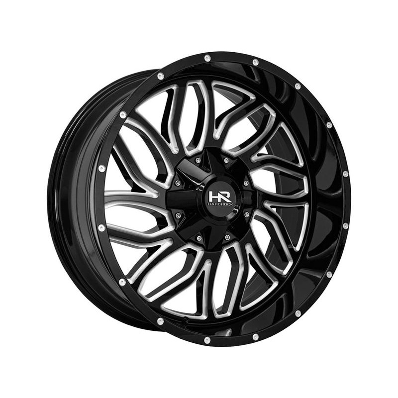 Hardrock Milled Gloss Black Destroyer Wheels | RealTruck