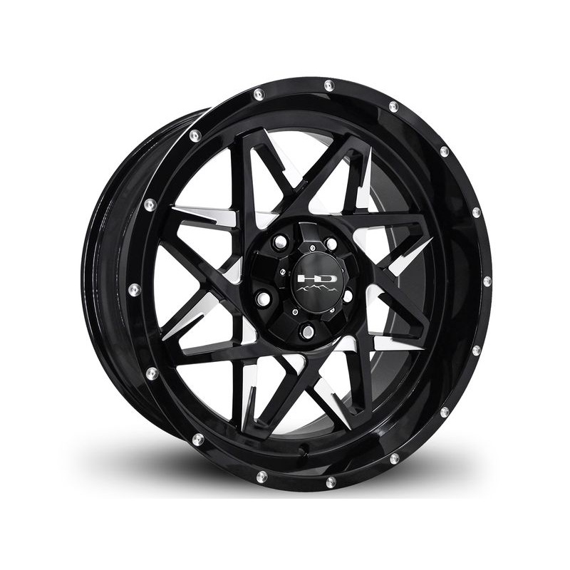 HD Off-Road Machined Gloss Black Caliber Wheels | RealTruck