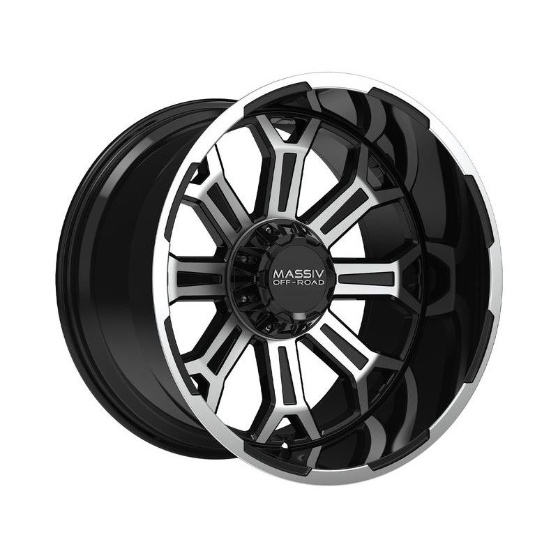 Massiv Off-Road Machined Gloss Black OR-2 Wheels | RealTruck