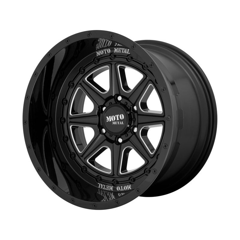 Moto Metal Milled Gloss Black Phantom Wheels | RealTruck