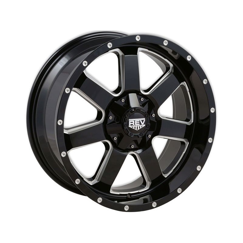 Rev Off-Road Milled Gloss Black 885 Wheels | RealTruck