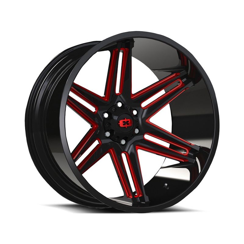 Vision Black & Red Razor Wheels | RealTruck
