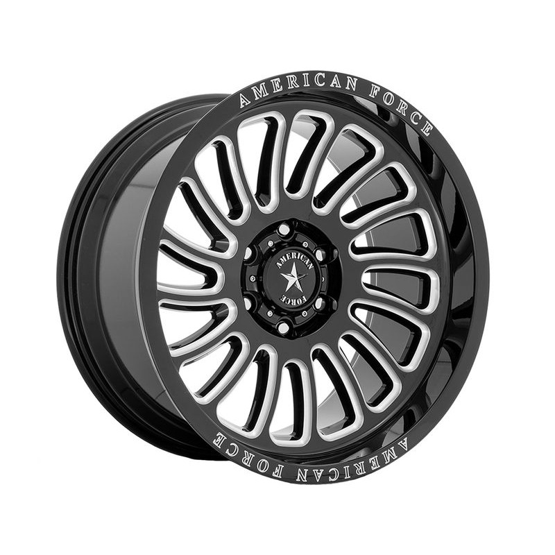 American Force Milled Gloss Black Vulcan Wheels | RealTruck