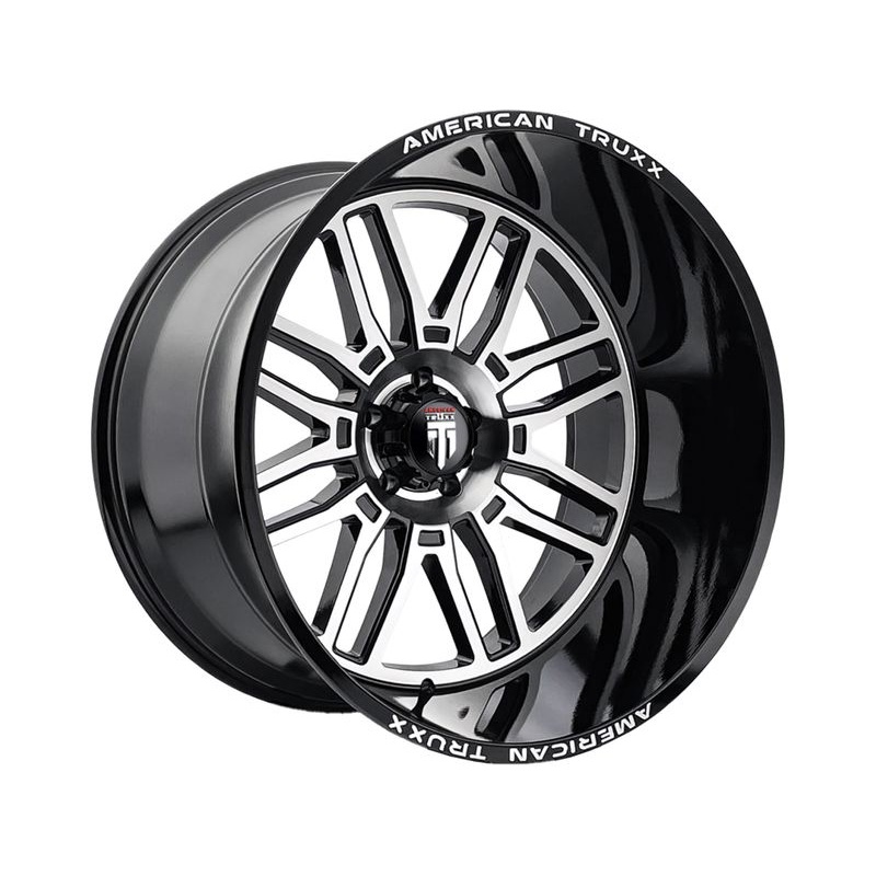 American Truxx Machined Gloss Black AT-1915 Restless Wheels | RealTruck