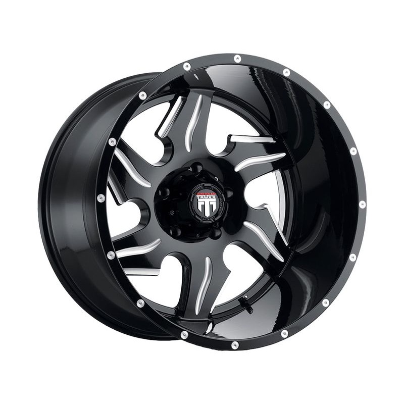 American Truxx Milled Gloss Black AT-163 Ninja Wheels | RealTruck