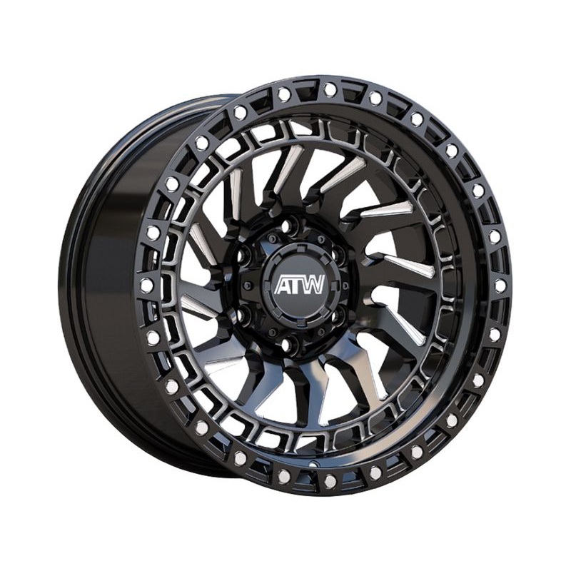 ATW Milled Gloss Black Culebra Wheels | RealTruck